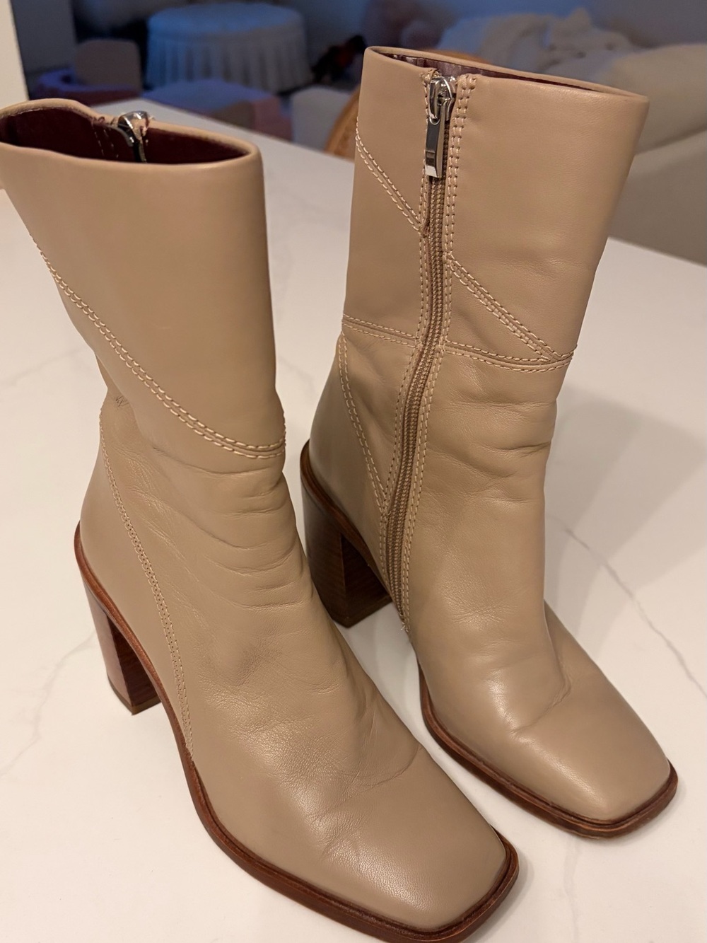 Franco Sarto Stevie boot taupe 5